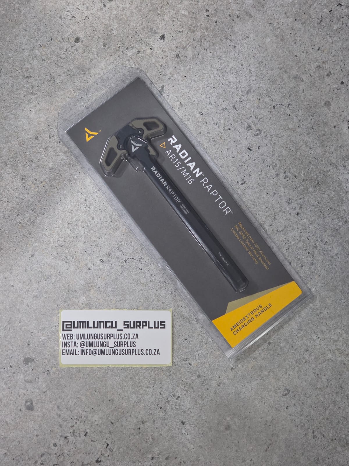 Radian Raptor Ambi Charging Handle (Tan)