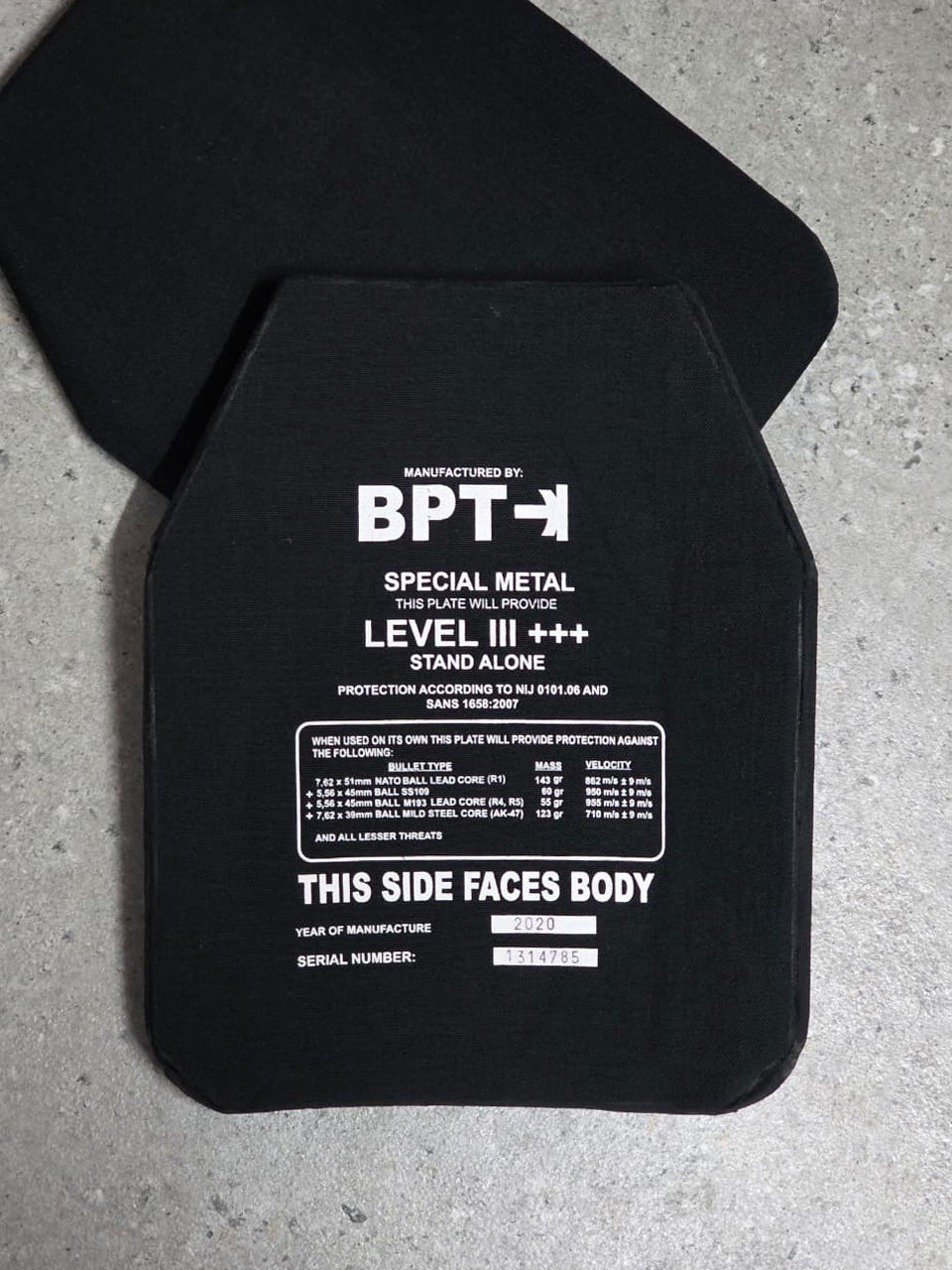 BPT Level III+++ Stand-Alone, Single-Curve (2.85kg per plate) [PAIR]
