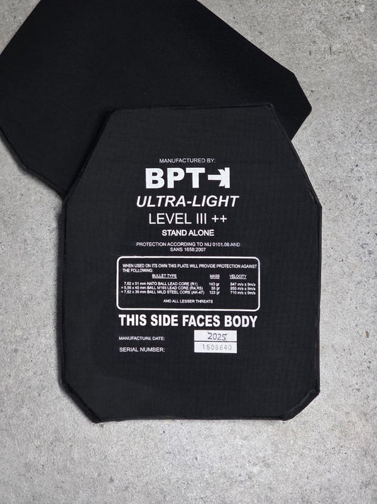 BPT Ultra-Light Level III++ Stand-Alone, Multi-Curve (1.1kg per plate) [PAIR]