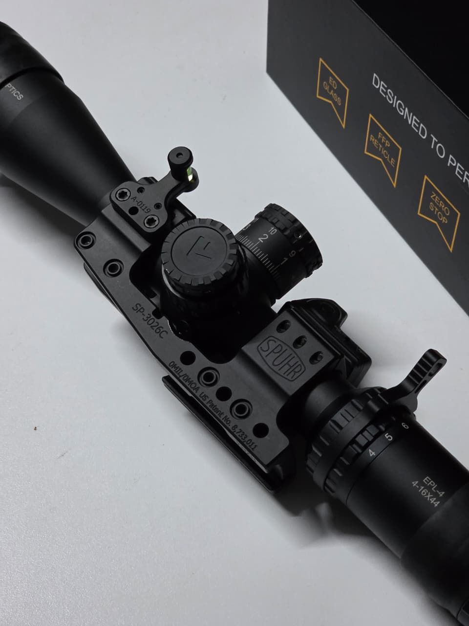 Arken Optics EPL4 4-16x44 FFP MIL VHR, with extras